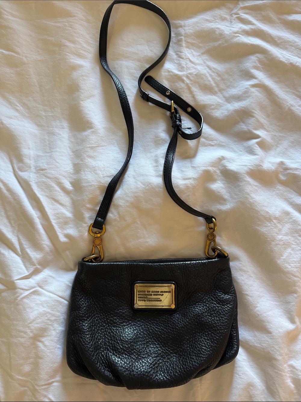 Black Leather Crossbody Shoulder Bag